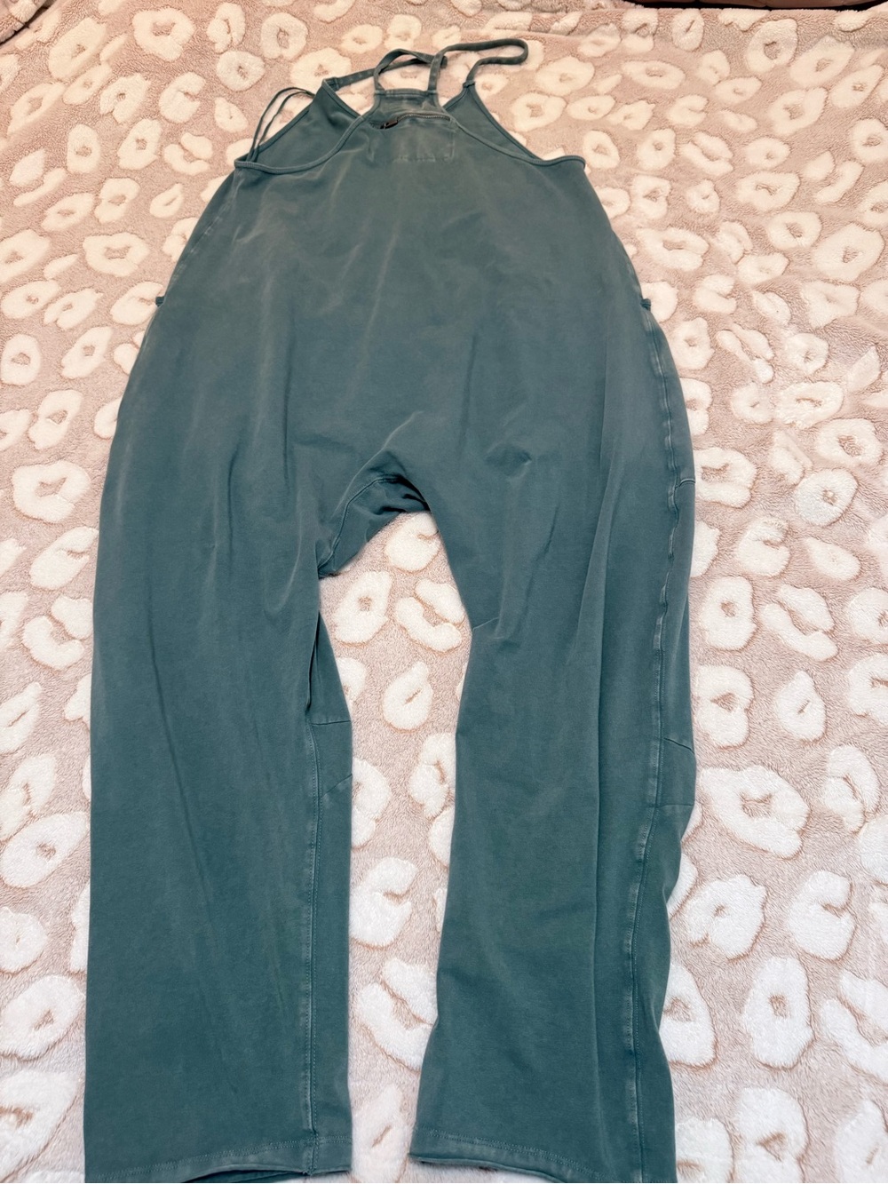 Free People Olive Green Slouchy Pocket Overalls - Picture 6 of 7
